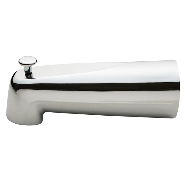 Kingston Brass 7" Diverter, Tub Spout, Polished Chrome K1089A1